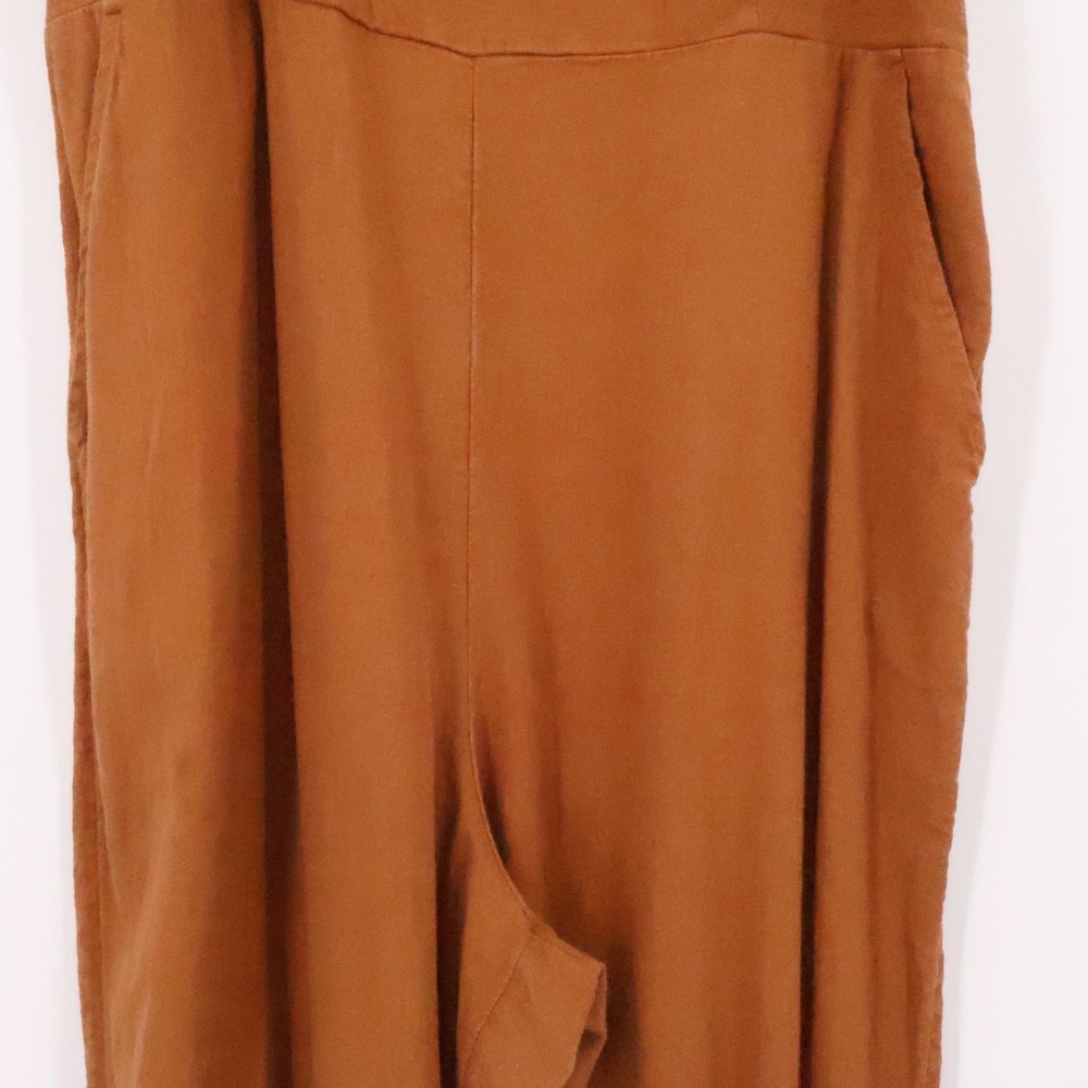 Old Navy Linen Blend Cami Jumpsuit Wide Leg Warm Coffee Womens Granola  Size‎ XL - Picture 5 of 11